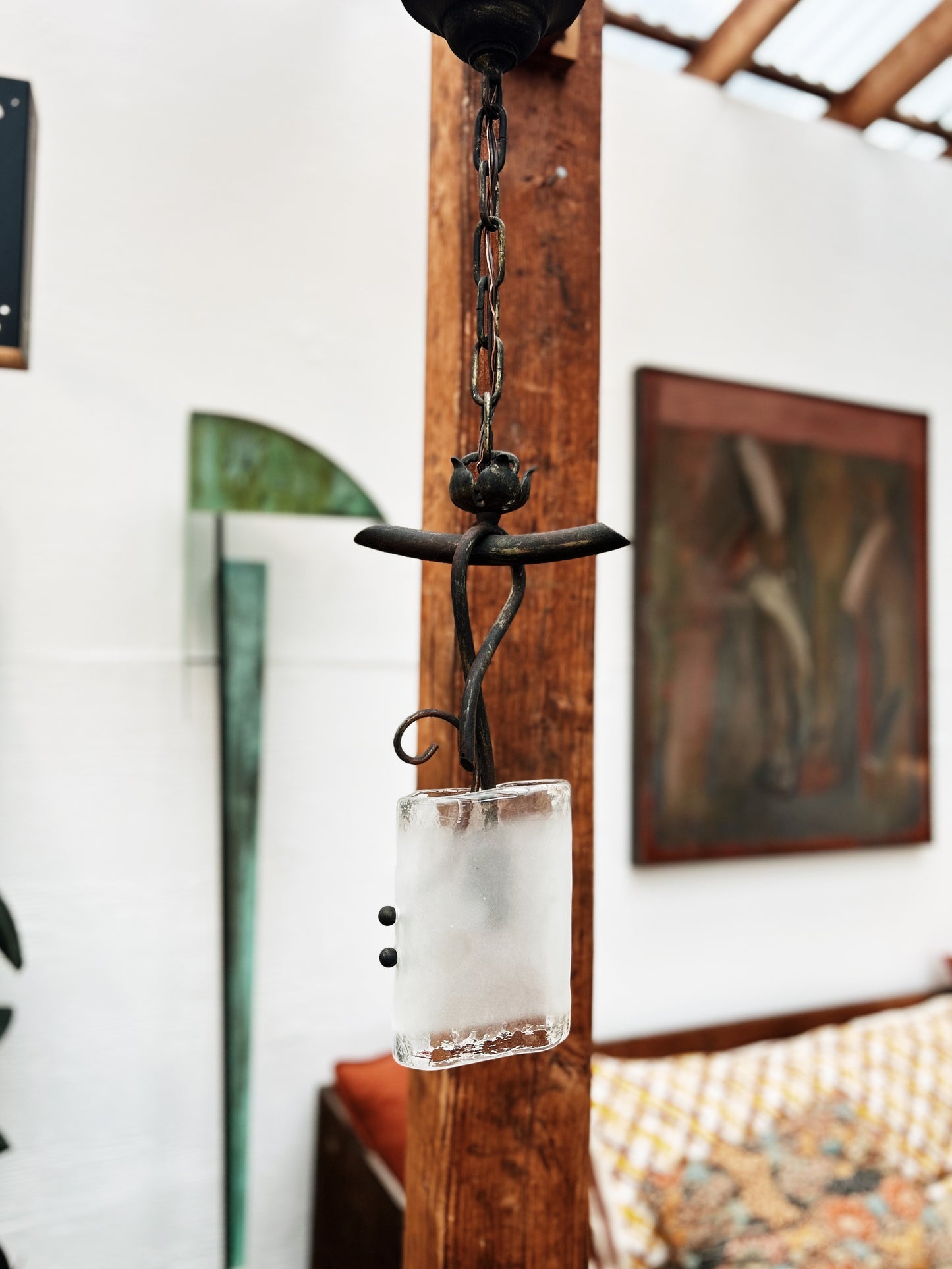 Blown Glass Pendant Lamp