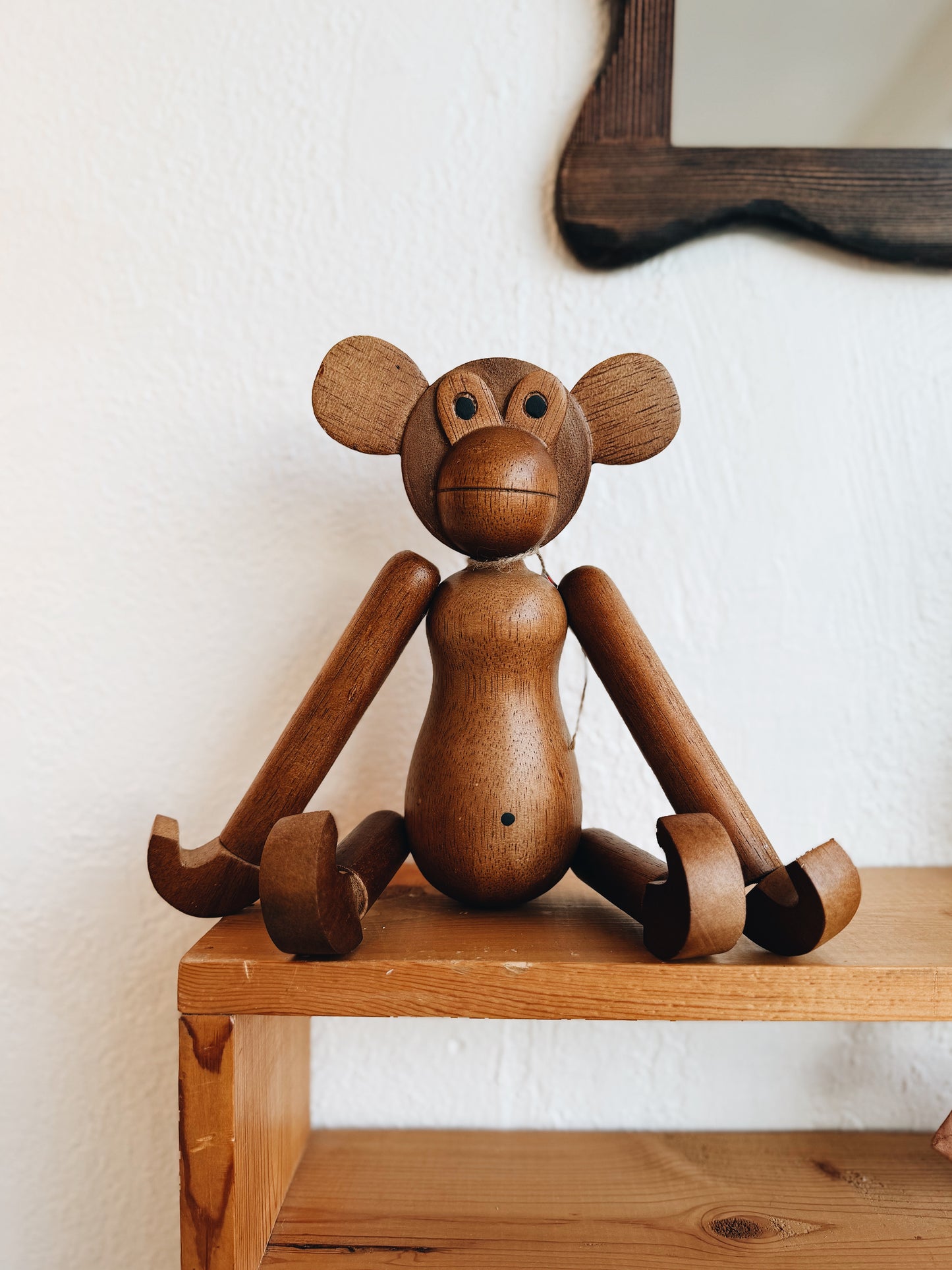 Oversized Vintage Teak Monkey