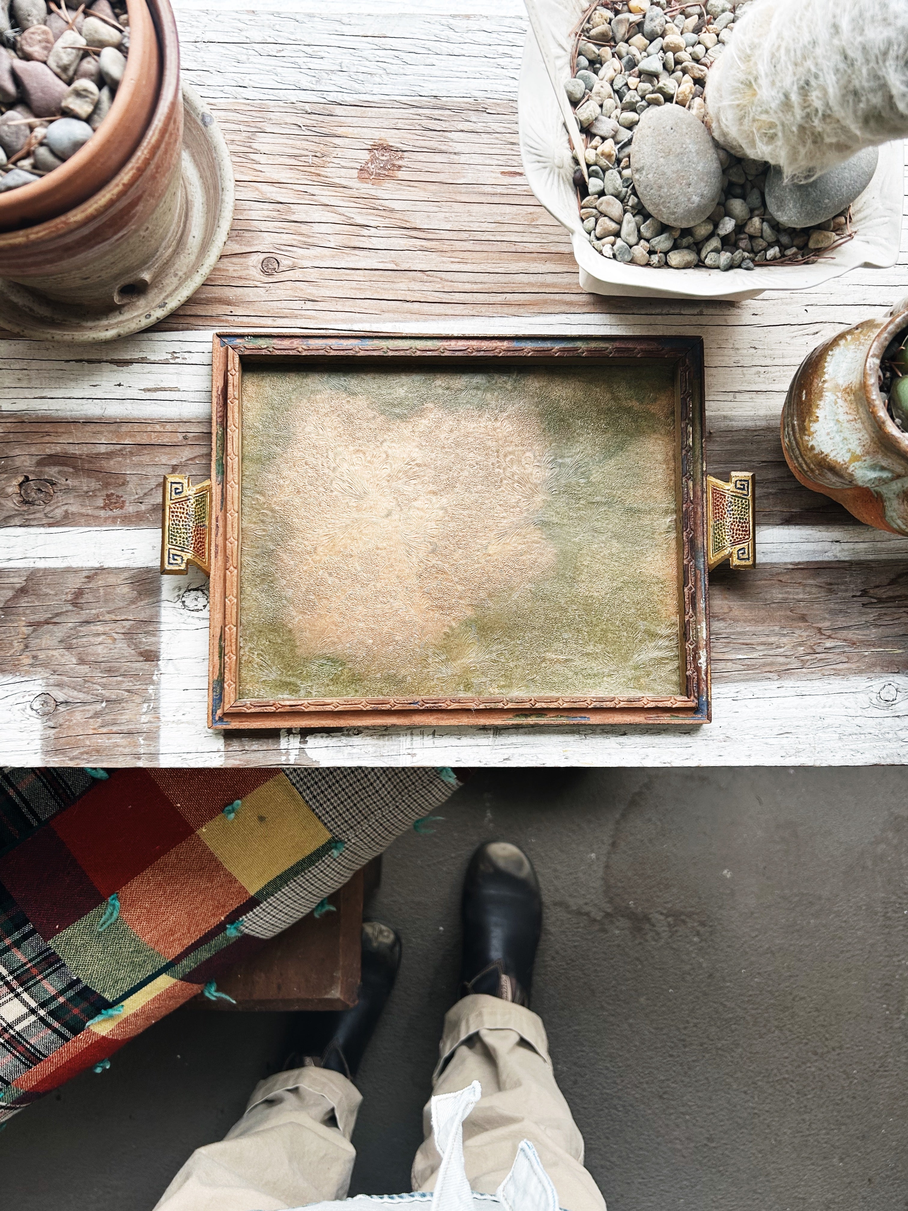 Antique Florentine Tray - Thumbnail 2