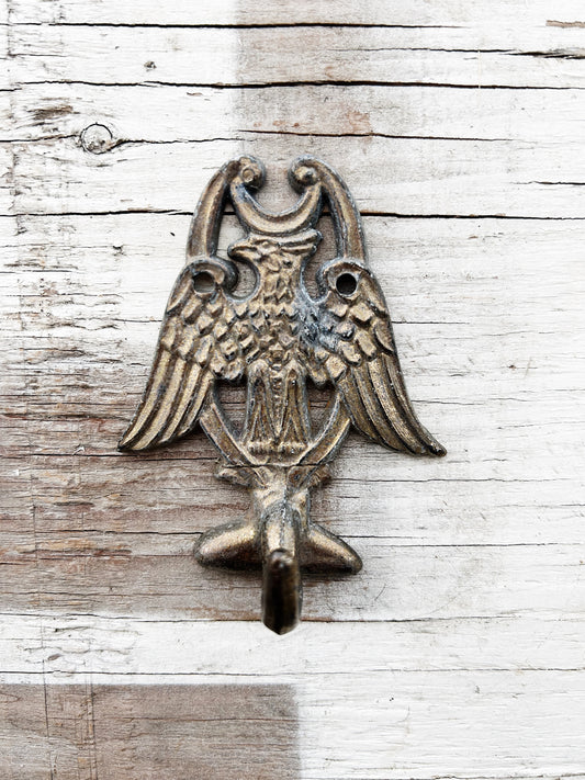 Vintage Brass Eagle Hook