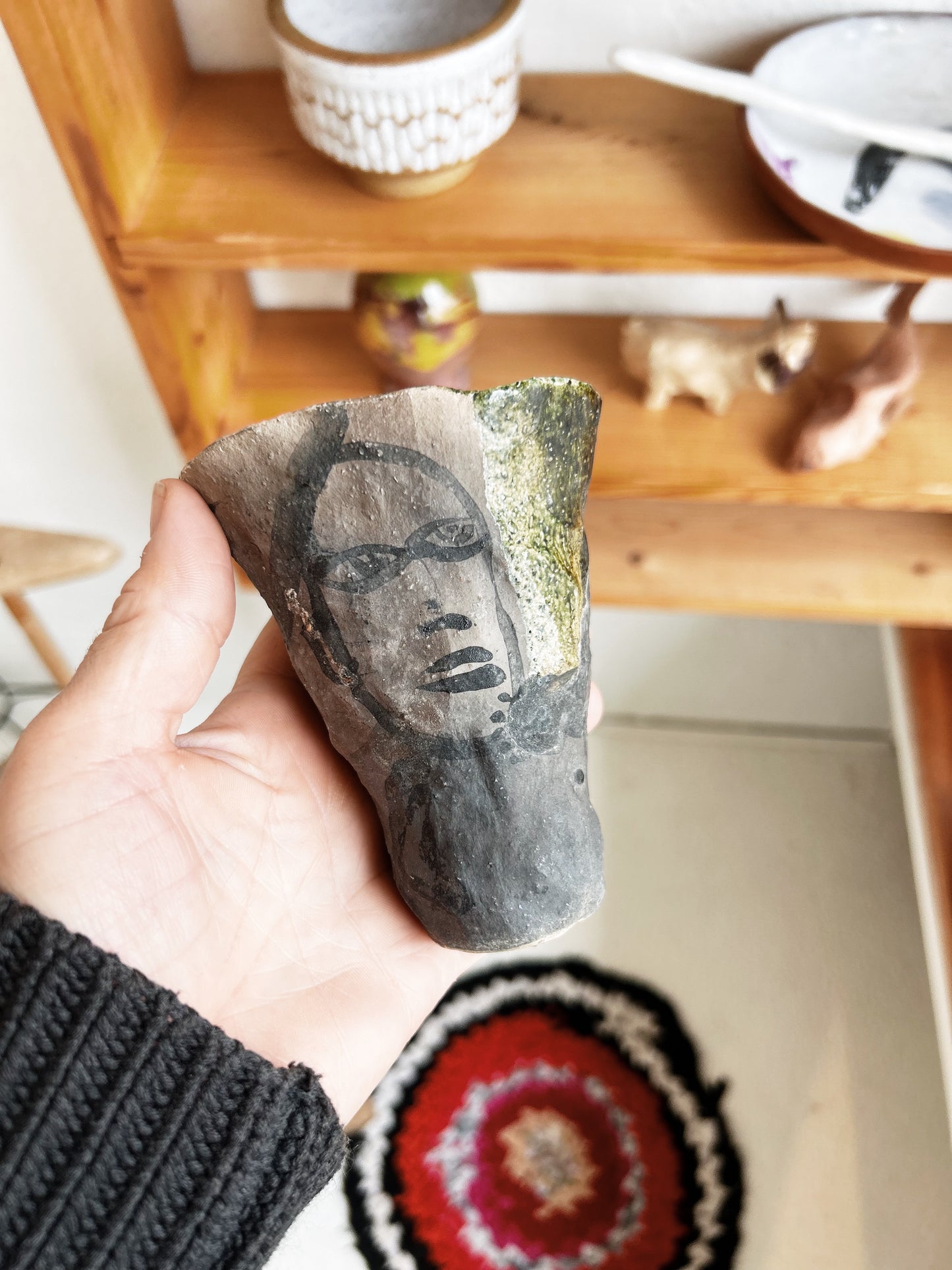 Handmade Figural Cup