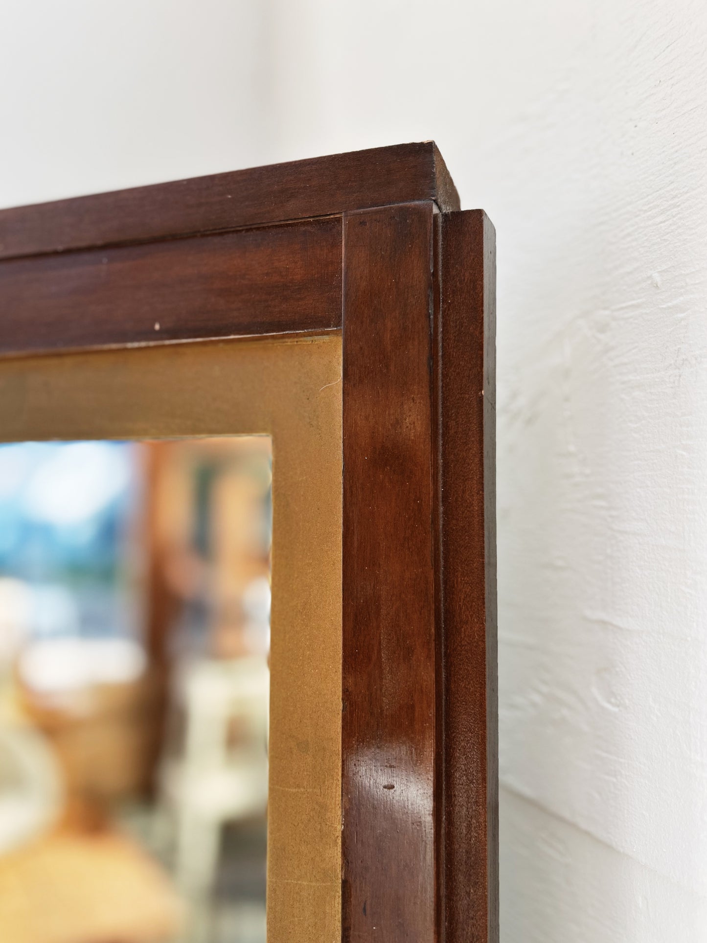 Mid Century Walnut Mirror