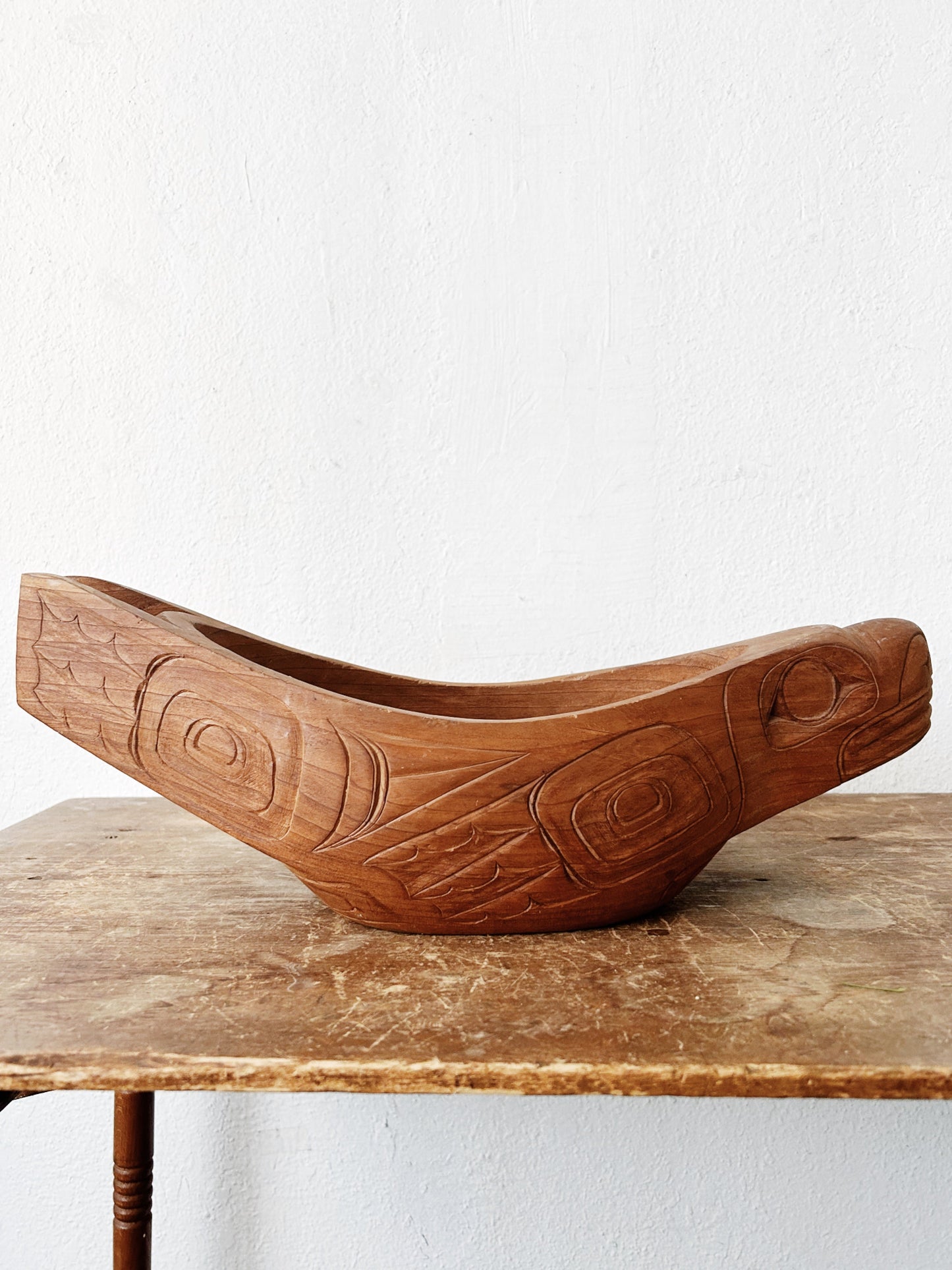 Hand Carved Haida Seal Centerpiece Bowl