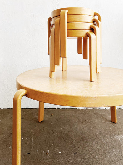 Vintage Magnus Olesen Kids Table and Stools Denmark