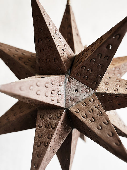 Vintage Electrified Star Lantern