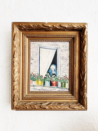 Mid Century Painting in an Antique Frame