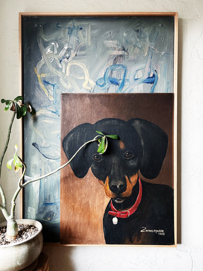 Vintage Doxie Portrait