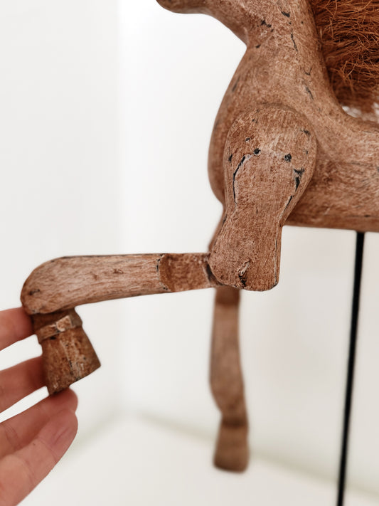 Vintage Folk Art Horse Puppet