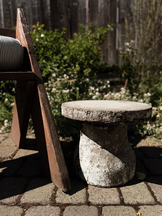 Antique Cement Pedestal Table