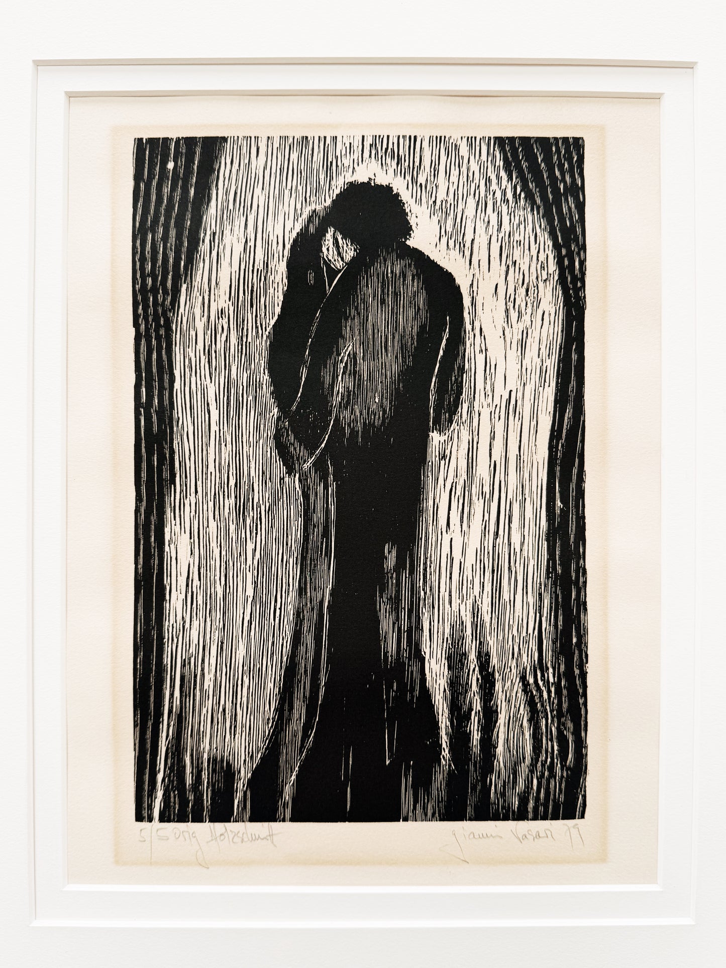 Original Gianni Vasari Woodcut Print