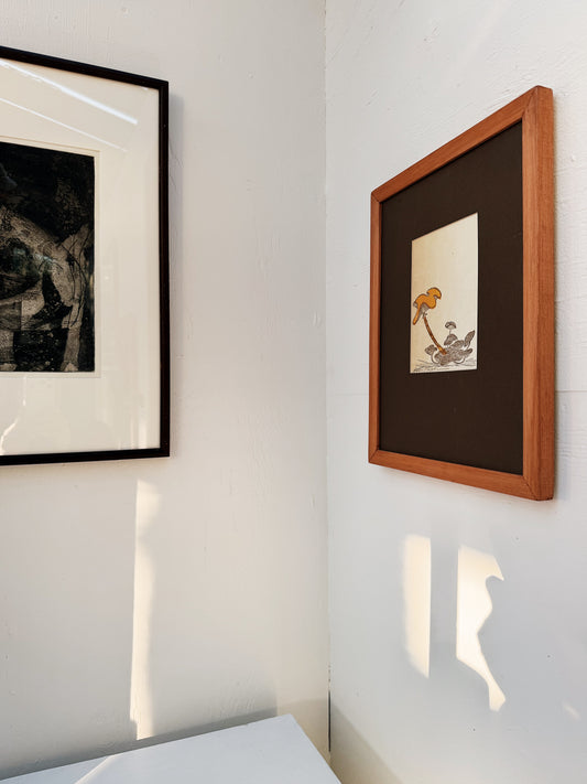 Original Gwen Frostic Linocut