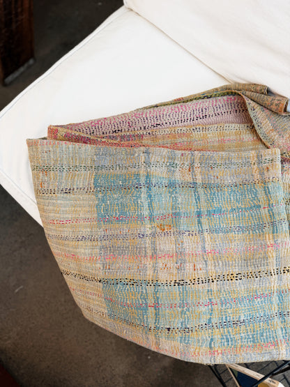 Vintage Patchwork Kantha Quilt