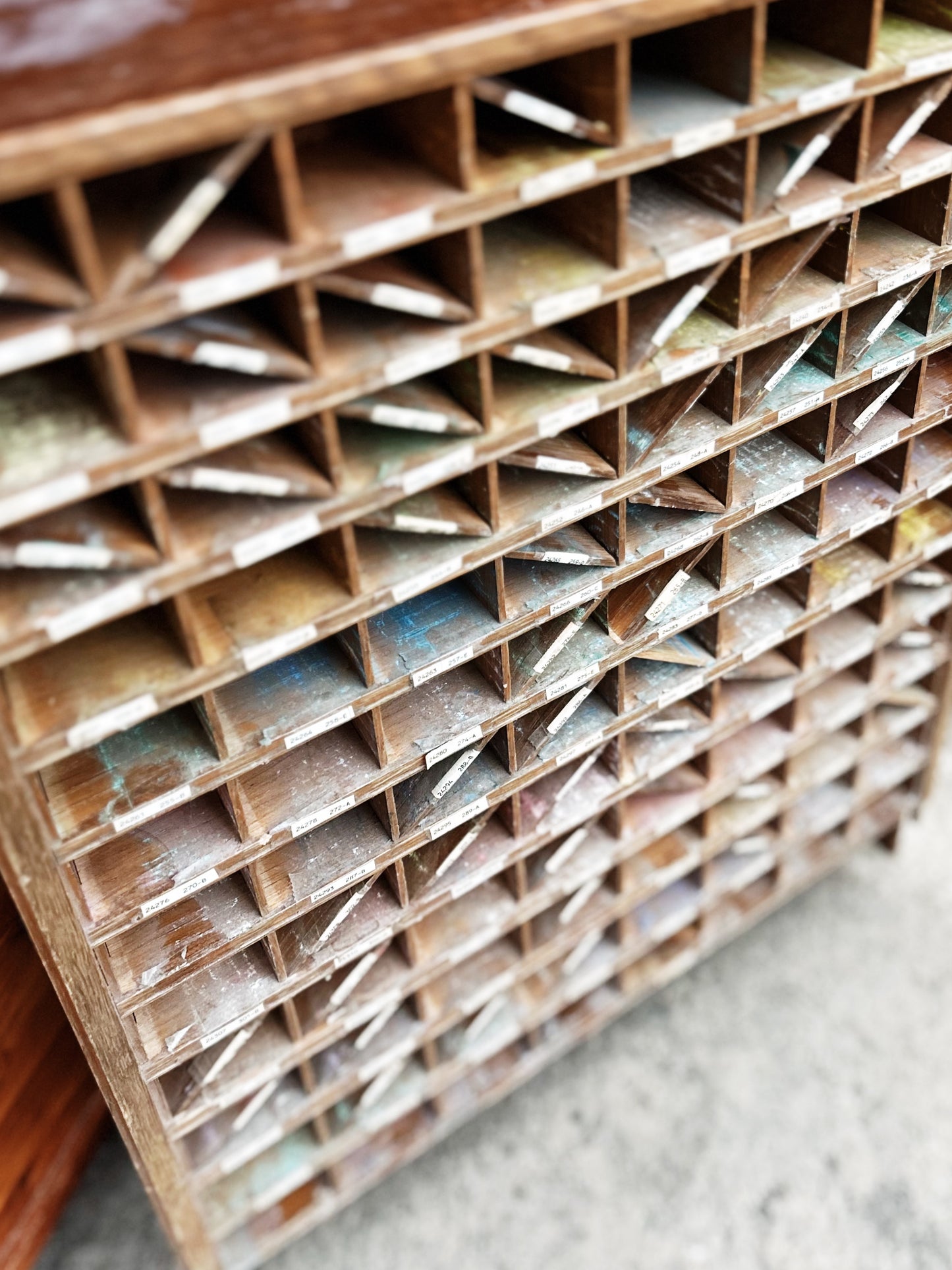 Antique French Pastels Display