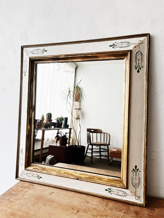 Handpainted Vintage Mirror