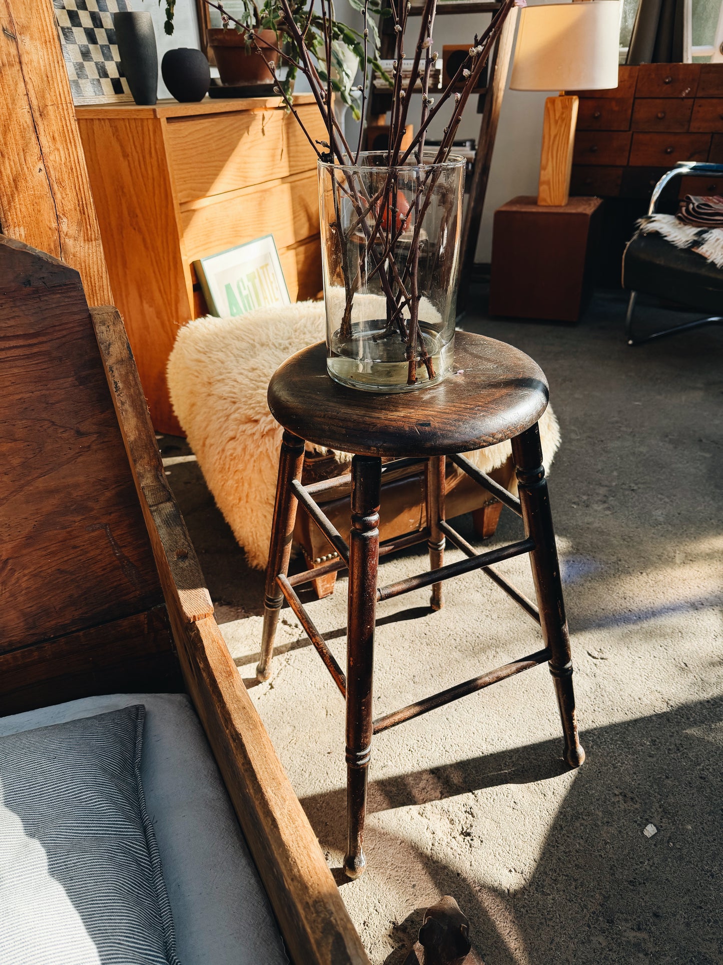 Tall Primitive Stool
