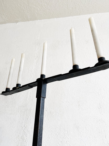 Handmade Metal Floor Candelabra