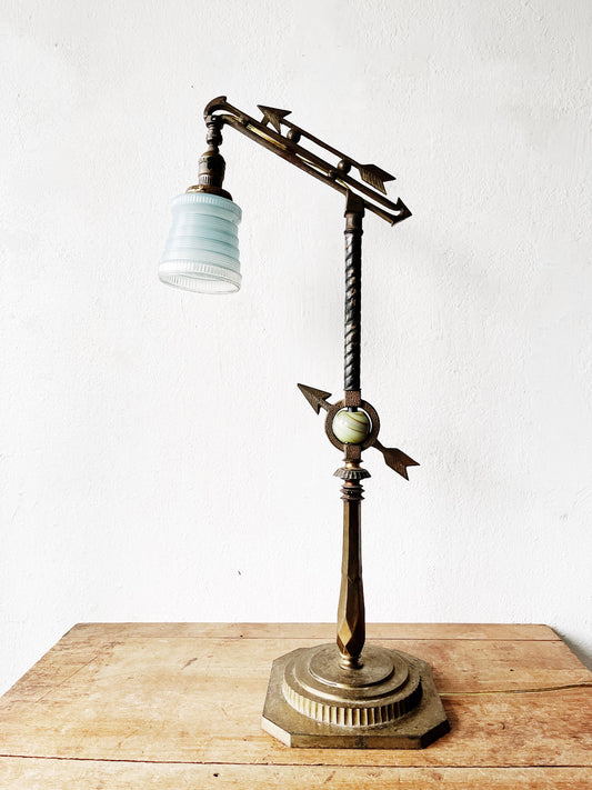Art Deco Bridge Arm Lamp