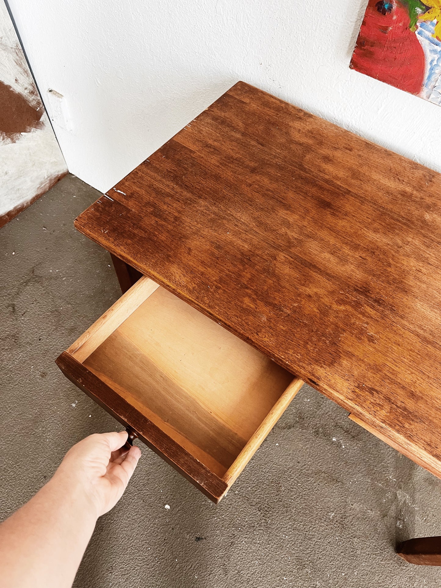 Simple Vintage Writing Desk
