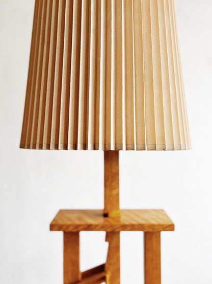 Vintage Oak Lamp