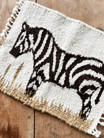 Vintage Zebra Weaving Small Rug