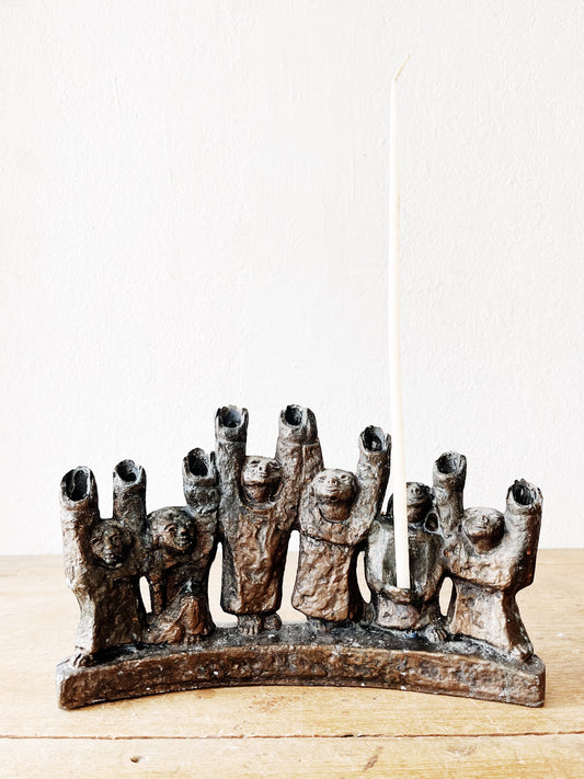 Vintage Ellen Lord Brutalist Candelabra