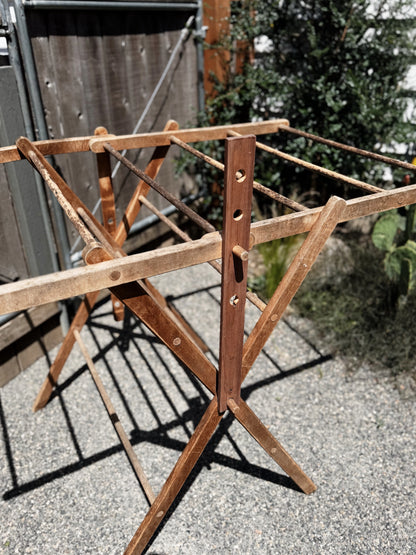 Primitive Wood Drying Rack
