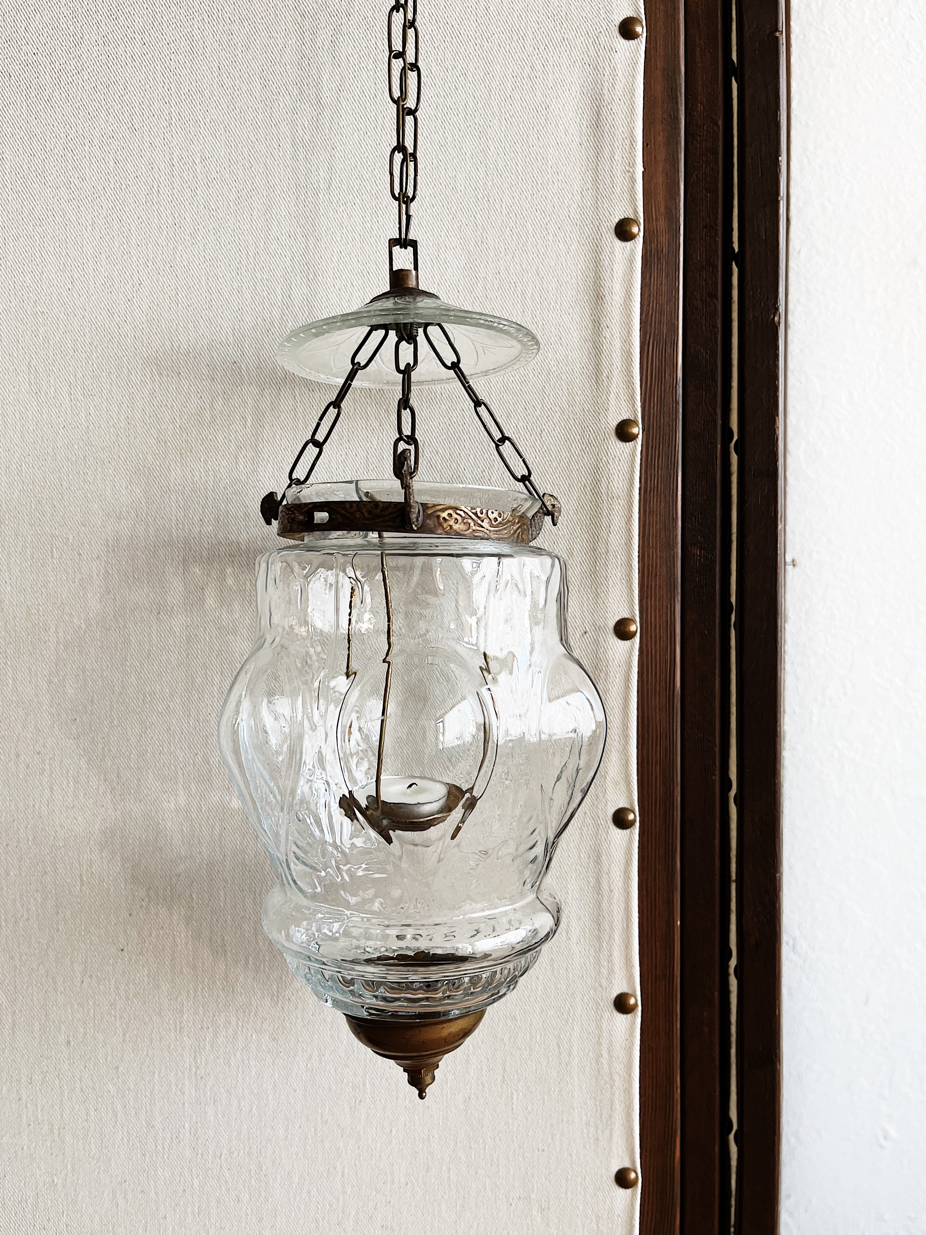 Vintage Pressed Glass Lantern