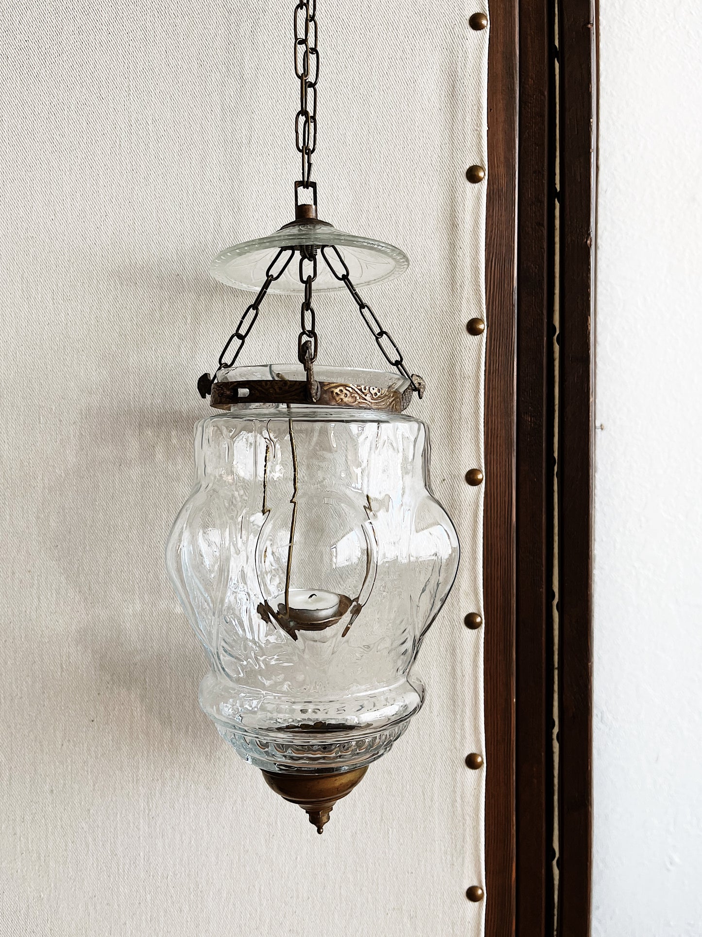 Vintage Pressed Glass Lantern