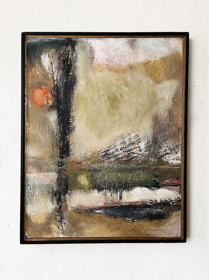 Mid Century Abstract Expressionist Oil Painting