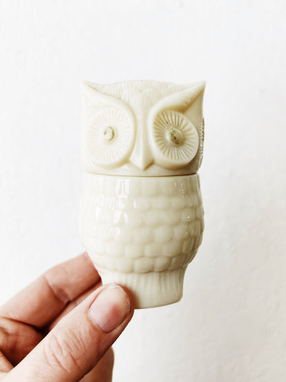 Vintage Avon Owl Lotion Jar