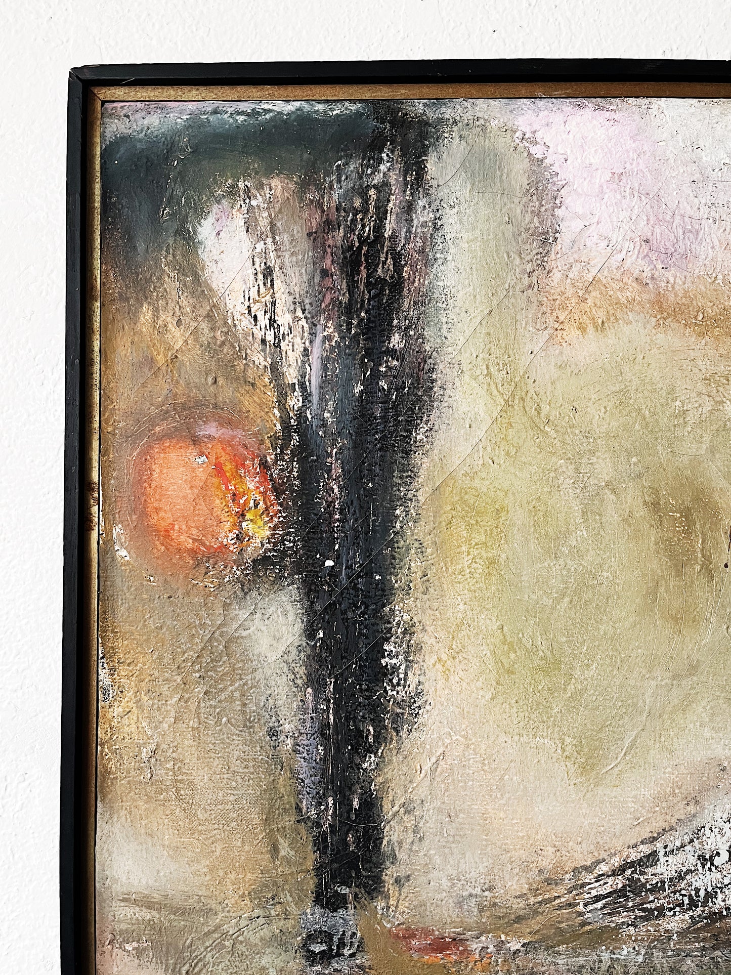 Mid Century Abstract Expressionist Oil Painting