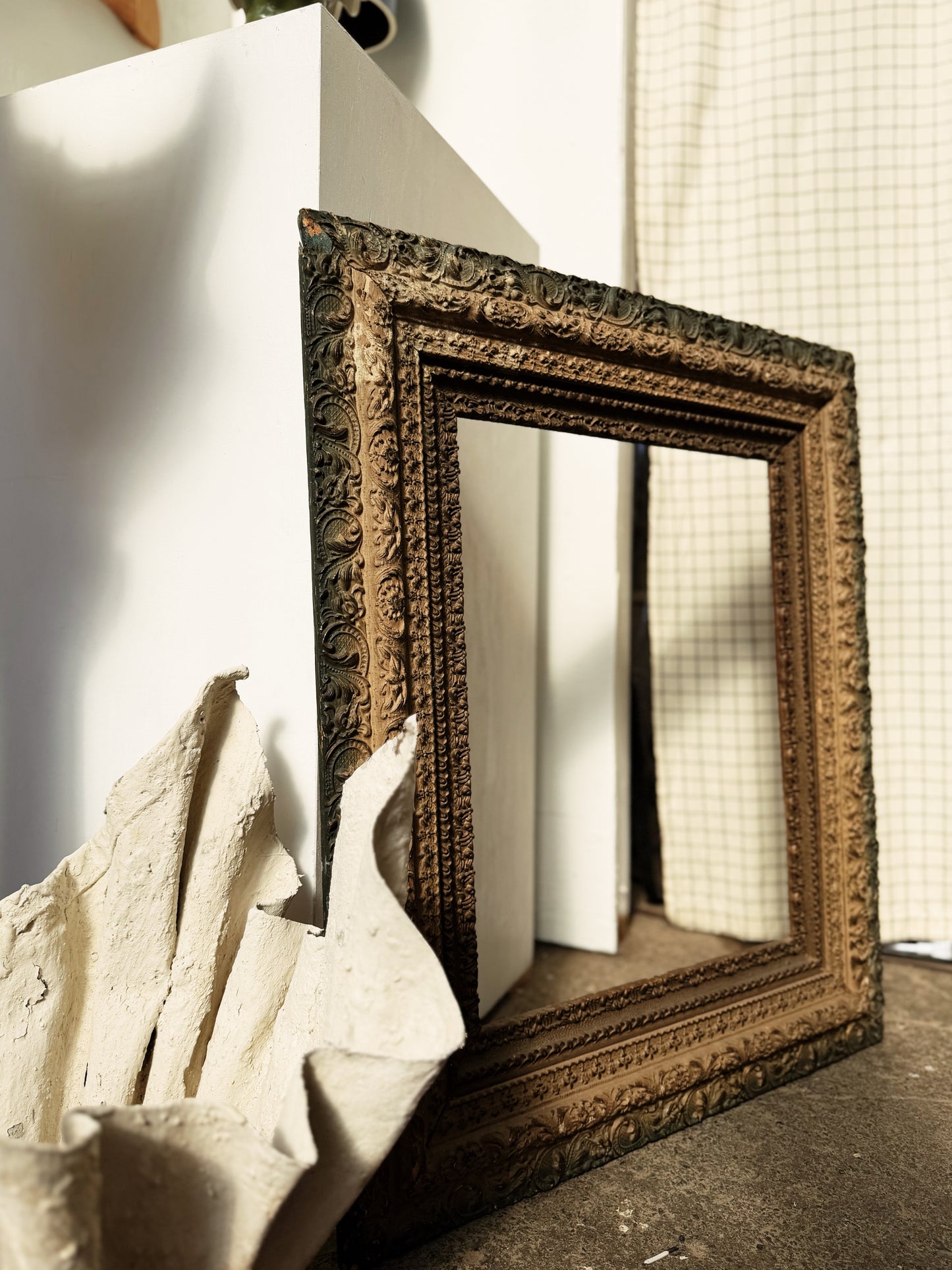 Antique Carved Wood Frame