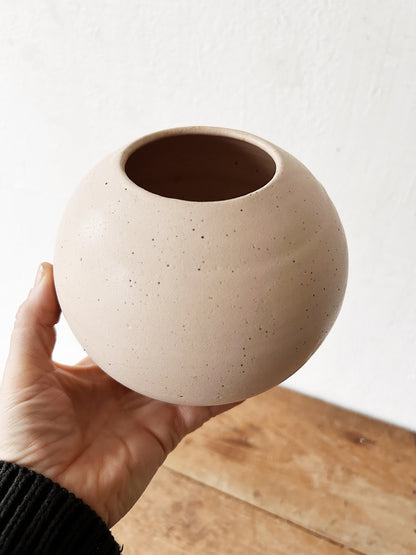Handmade Orb Pottery Vase