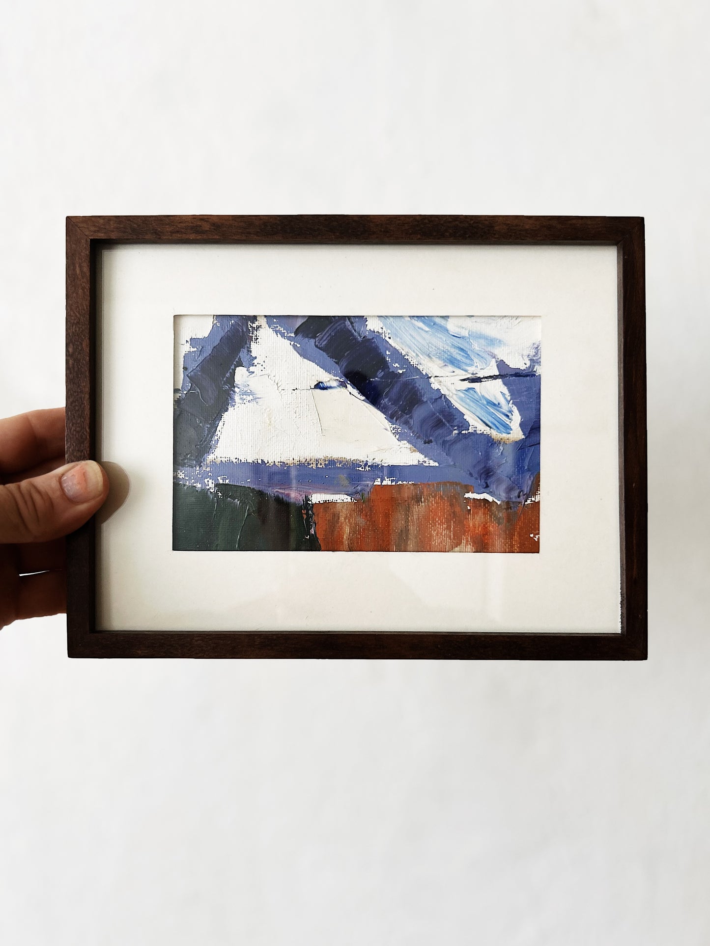 Framed Abstract Oil Painting