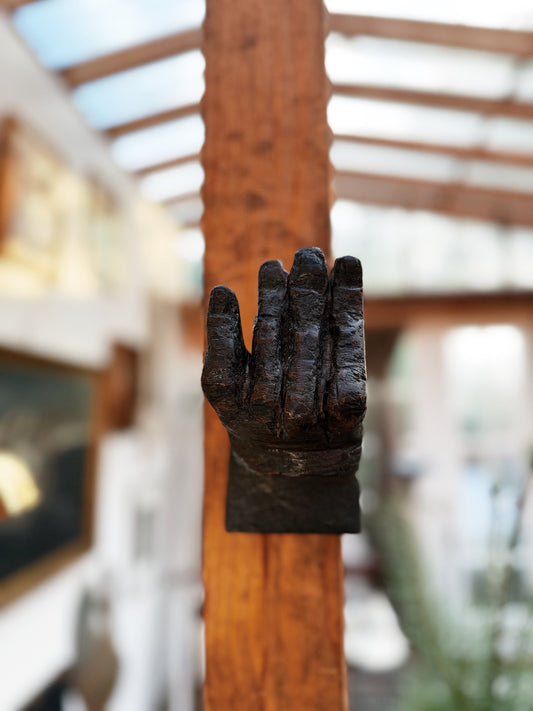 Carved Wood Hand Hook