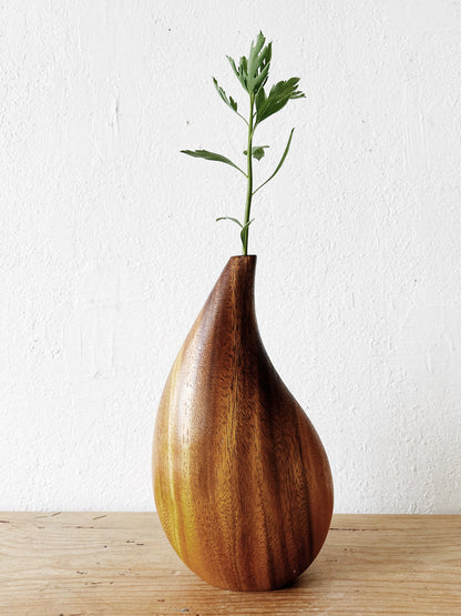 Vintage Artisan Made Wood Vessel