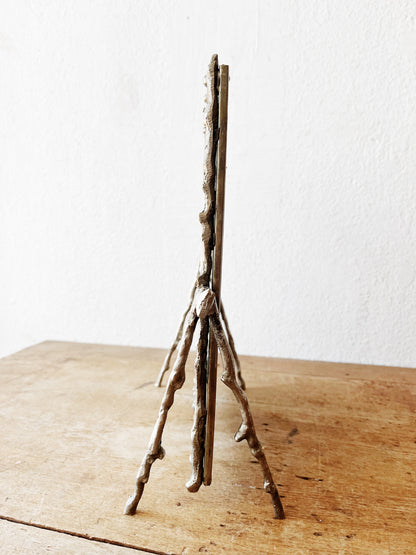 Vintage Silver Twig Mirror