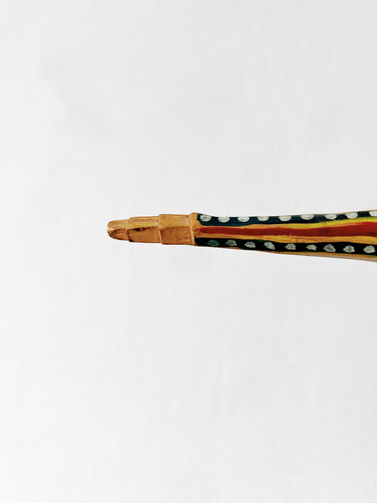 Handcarved Folk Art Wooden Snake