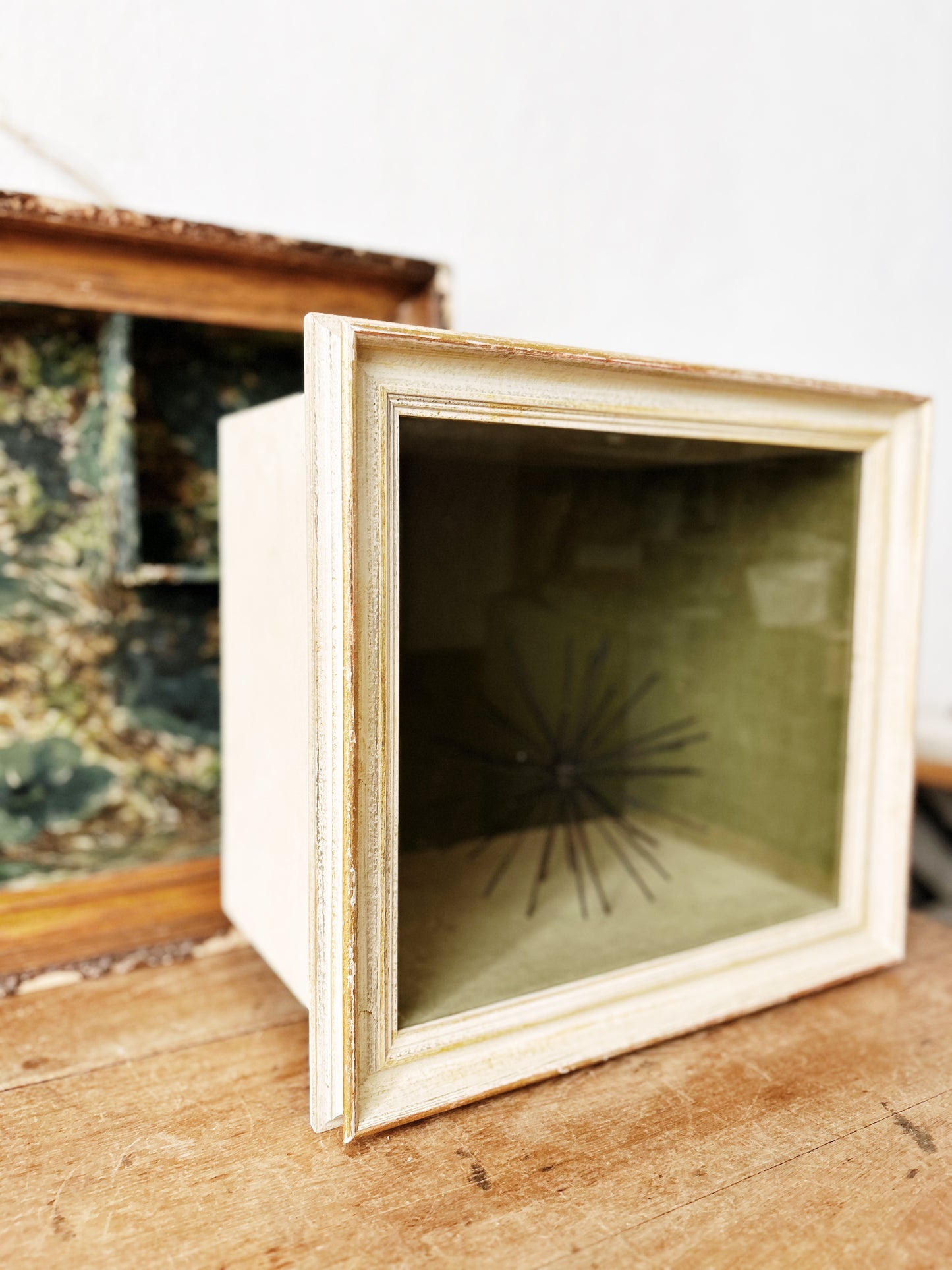 Antique Shadowbox Sculpture