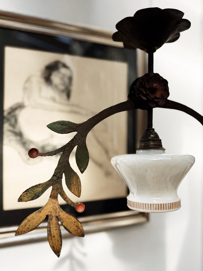Antique Tole Ceiling Lamp