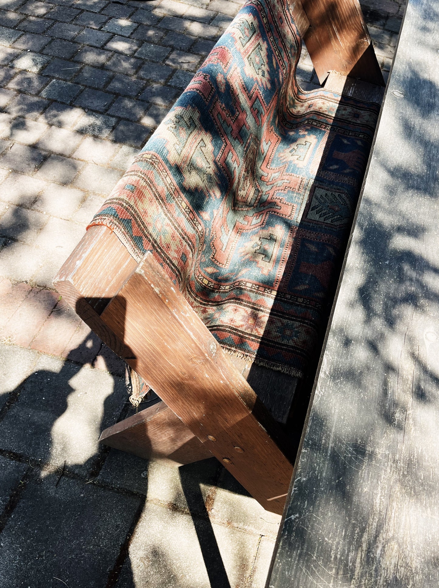 1920s Hand Knotted Wool Kilim Rug