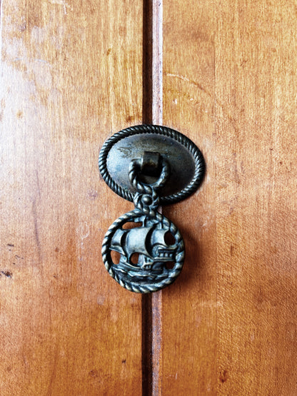 1940’s Petite Rancho Style Maple Cabinet