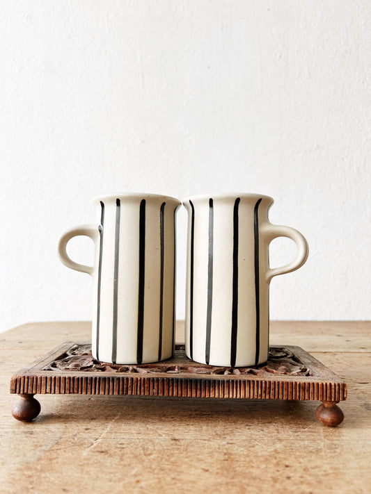 Mid Century Knobler Mug Pair