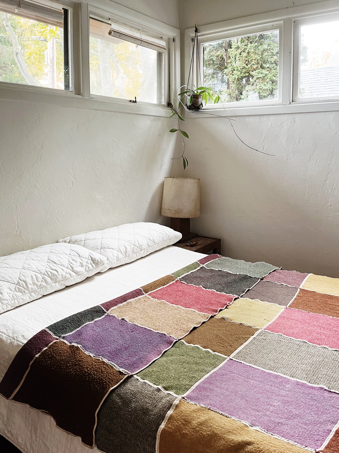 Vintage Wool Colorblock Blanket