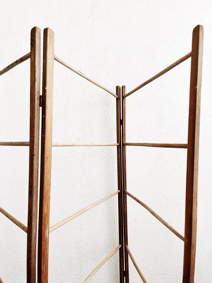 Vintage Tri Fold Primitive Drying Rack
