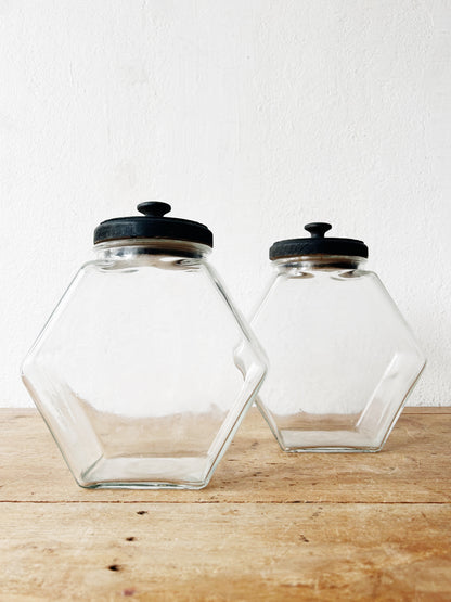 Vintage Glass Canister Set