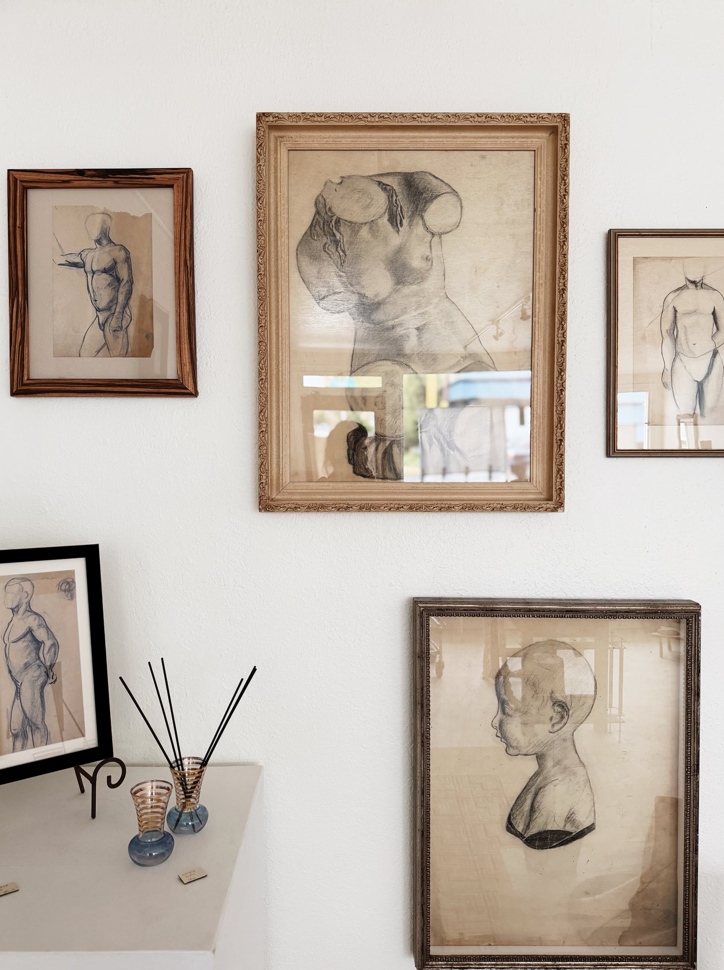 1930s Charcoal Drawing