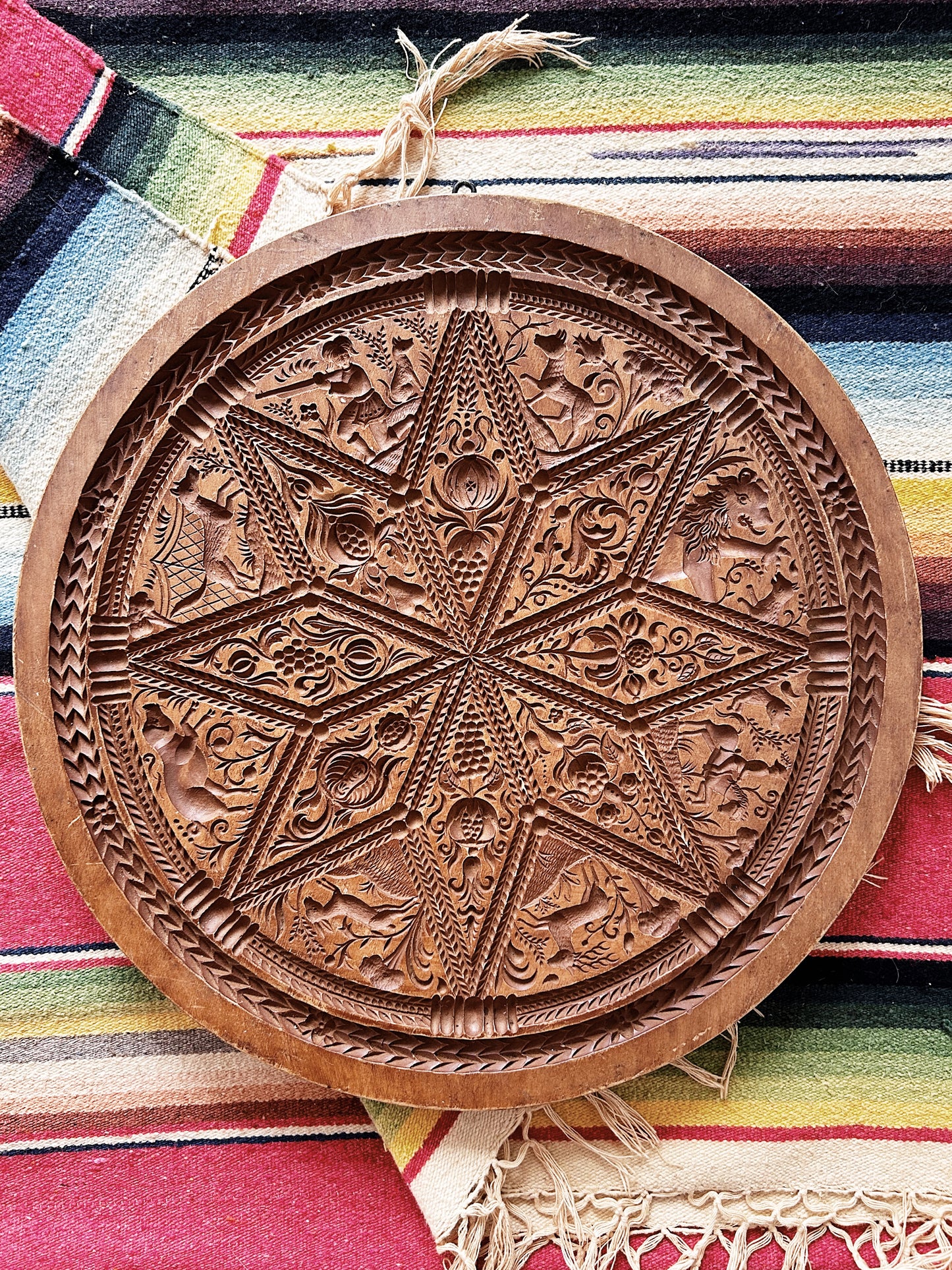 Vintage Carved Wood Mold XL