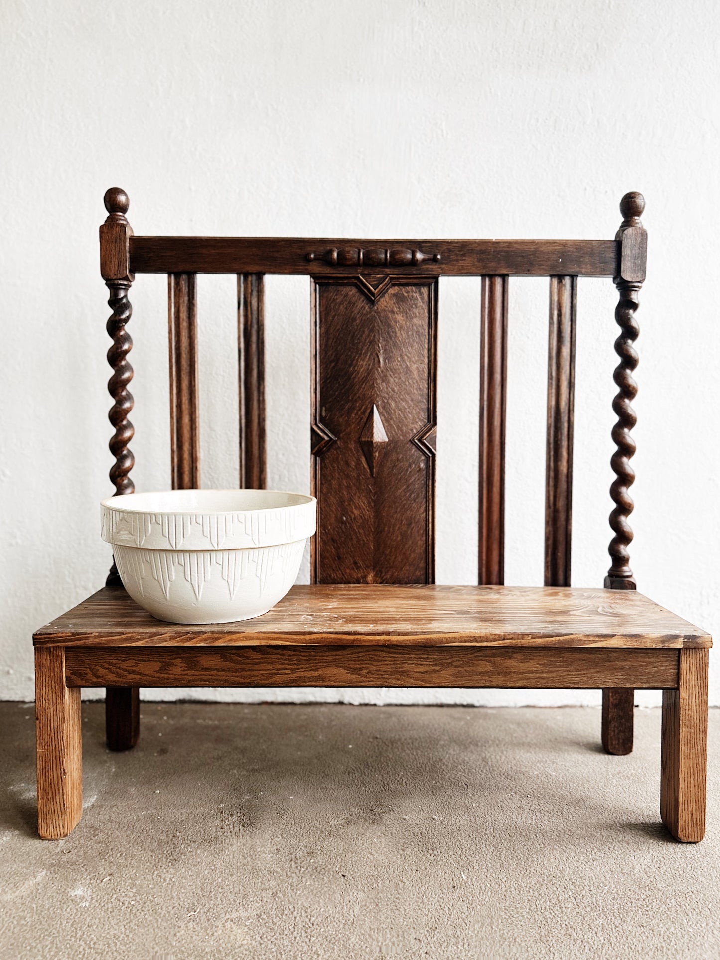 Antique Barley Twist Bench