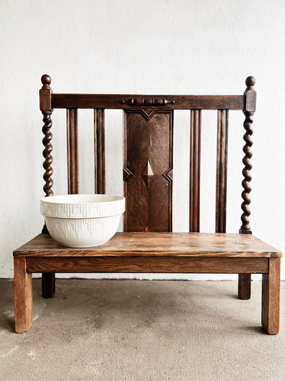 Antique Barley Twist Bench